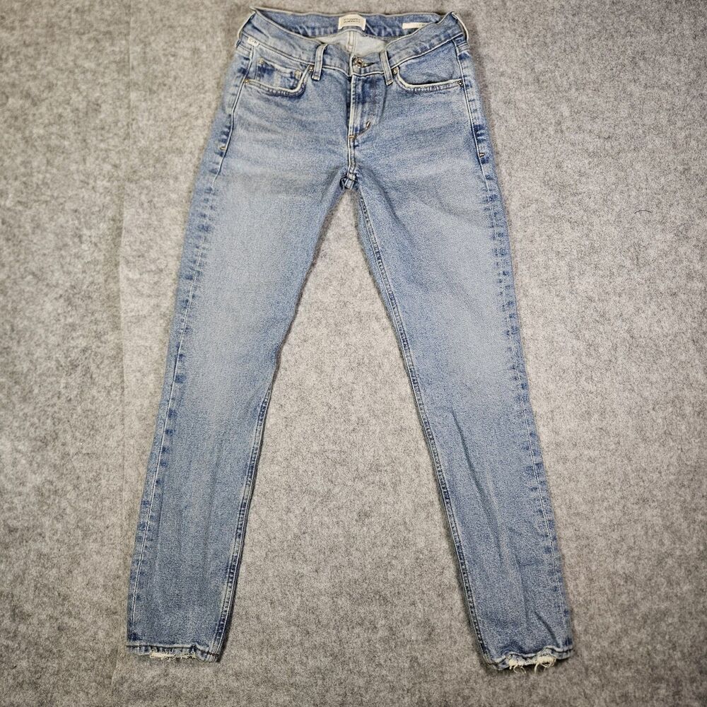 Citizens of Humanity Womens Inga Light Wash Slim Fit Low Rise Jeans Size 26 READ